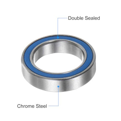 uxcell 10pcs 6701-2RS Miniature Deep Groove Ball Bearings 12x18x4mm Rubber Sealed Bearings for TRX4 1/10 RC Cars Trucks, 3D Printer, P6 (ABEC 3) - color: Blue, size: 12x18x4mm