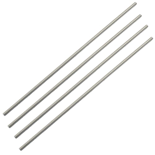 BokWin 4 Pack M5 x 250mm Fully Threaded Rod - size: M5 x 250mm