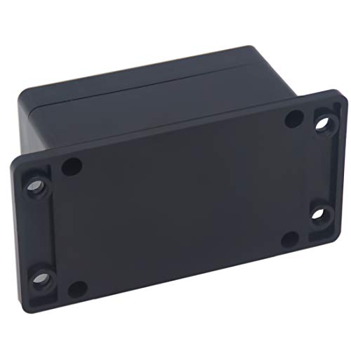 2Packs Junction Box IP65 Waterproof ABS Plastic Electrical Project Case Power Junction Boxes, Project Box with Fixed Ear Black 3.94x2.68x1.97 inch(100x 68 x50 mm) - color: Fixed Ear Design, size: 3.94"x2.68"x1.97"(2Pcs)