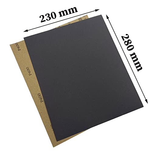 400/600/800 Grit Wet Dry Sandpaper, 15pcs 9 x 11 Inch Sanding Sheets - style: Grit(400/600/800)