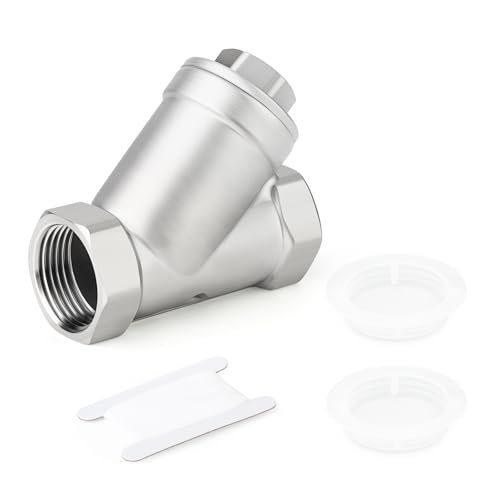 TAISHER 1PCS 304 Stainless Steel 3/4" NPT Female WYE Y Strainer Mesh Filter Valve CF8 WOG 800 - size: 3/4"NPT
