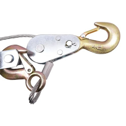 Power Puller Hand Winch, Manual Cable Puller with 11023 lbs Pull & 4409 lbs Lift Capacity, Heavy Duty Anti-Reverse for Vehicle Recovery, Farm, Construction