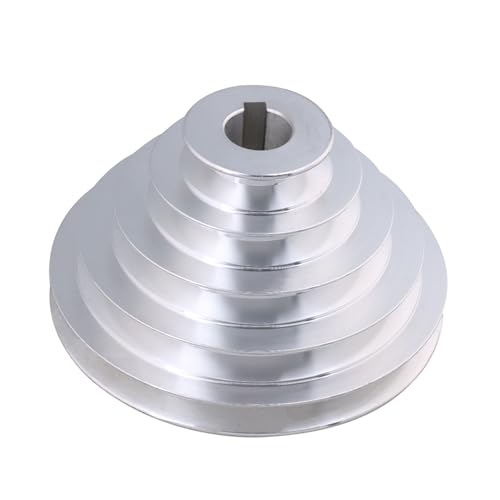 5 Stepped Pulley 24mm Bore | Aluminum Cone Pulley | 8mm Keywayed - size: 24MM BORE