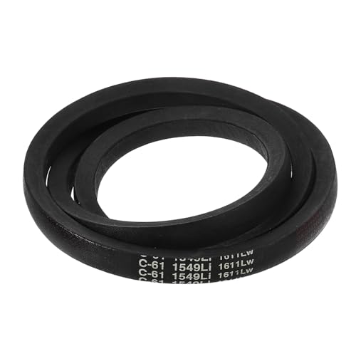 uxcell C61 Drive V-Belt 61 Inch (1549mm) Inner Circumference x 22mm Width x 14mm Height, Rubber V Belt for Power Transmission - size: C61