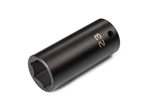 TEKTON 1/2 Inch Drive x 23 mm 6-Point Impact Socket | SID23123 - size: 23 mm, style: Deep