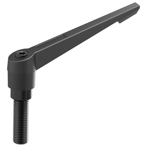 Clamping Lever Handles, M8 x 40mm Male Thread, Adjustable Quick Release Locking Rotating Screw Bolt Stud Knobs Apply for Lathe Machinery, Black - size: M8 x 40mm