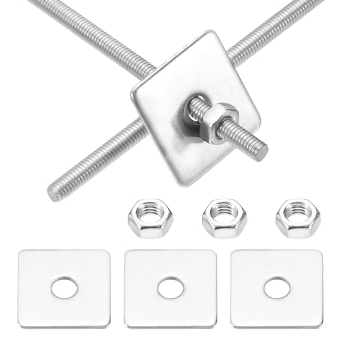 MECCANIXITY 2Set M3x250mm Fully Threaded Rod Threaded Rods Bar Studs - size: M3x250mm