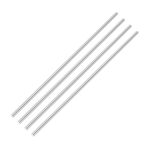 MECCANIXITY Round Steel Rod, 3.9mm x 200mm HSS Lathe Bar Stock Tool 4 Pcs - size: 3.9mm x 200mm