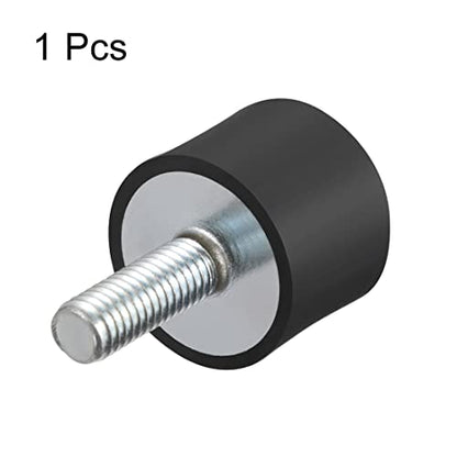 uxcell M6 Male Female Rubber Mounts, 1pcs Shock Absorber, for Motor Generator Compressor Garage Reverse Osmosis Pump Impact Air Generator Car Bobbins, D20mmxH15mm - size: M6*18 D20*H15