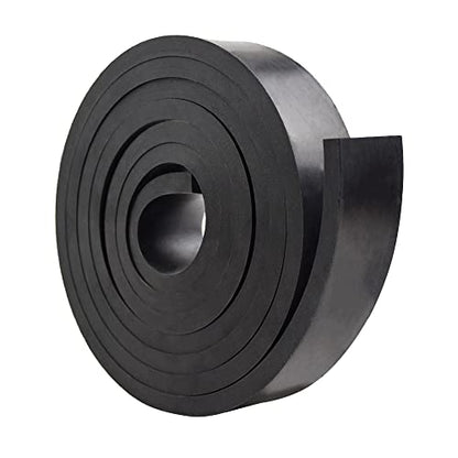 DEVNOL Rubber Strip 1/2(.500)" Thick X 2" Wide X 10'Long Grade 65A for Gasket, Surface Protection, Sealing - size: 1/2" x 2" x 10'
