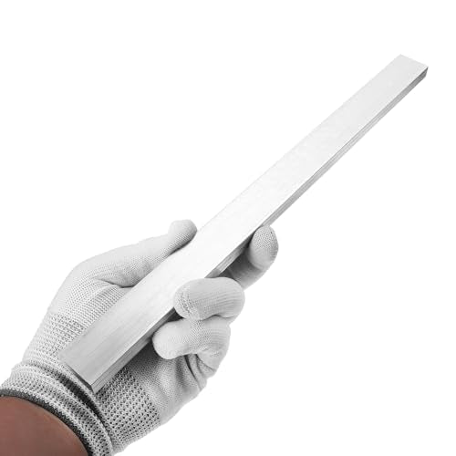 MECCANIXITY Square Aluminum Flat Bar, 3/8" (10mm) Thick x 63/64" (25mm) Width x 13" (330.2mm) Long 6063 Aluminum Flat Plate Solid New Mill Stock Silver for Industrial Building - size: 3/8" x 63/64" x 13"