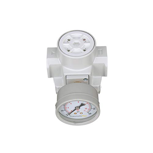 PneumaticPlus SAR400-N04BG Compressed Air Pressure Regulator, 1/2" NPT - size: 1/2" NPT