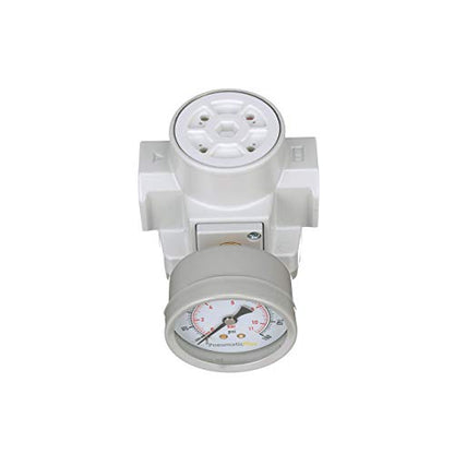PneumaticPlus SAR400-N04BG Compressed Air Pressure Regulator, 1/2" NPT - size: 1/2" NPT