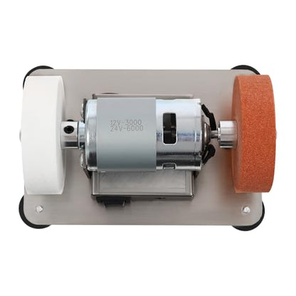 Mini Belt Sander, Knife Sharpener Electric Bench Grinder Sanding Machine, 3000-6000 RPM Belt Sander for Metal Working and Woodworking