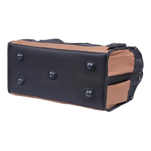 20 Inch Tool Bag, Foldable 19 Pockets Tool Tote Bags with Tool Organizer with Adjustable Shoulder Strap, Easy Carry and Easy Tool Access Open Top Tool Bag - size: 20IN