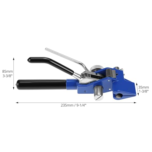 QWORK Banding Tools, Stainless Steel Cable Tie Gun Banding Tools Strapping Gear Tension Bander Tensioner for Stainless Steel Band Strap Belt Fastening and Cutting