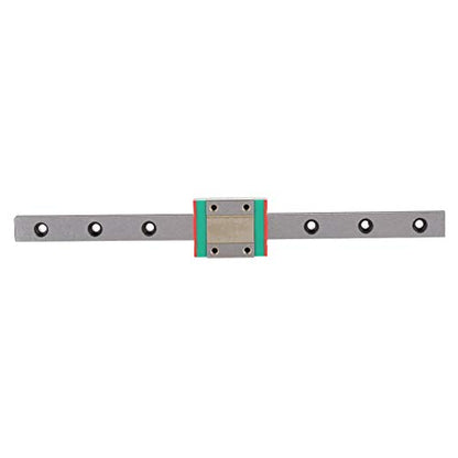 LML12B Linear Rail 12mm Mini Bearing Steel Rail Slide Rail+ Slide Block Variety Length (200mm)