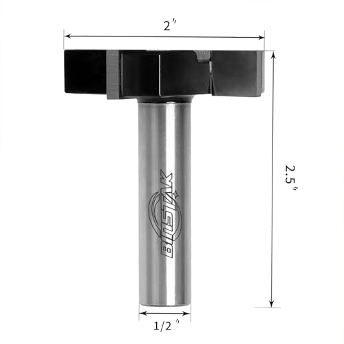CNC Spoilboard Surfacing Router Bit 1/2" Shank, Slab Flattening Router Bit Carbide Planer Router Bits Wood Milling Cutter Planing Tool Woodworking Tools By BINSTAK - style: 4 Wing