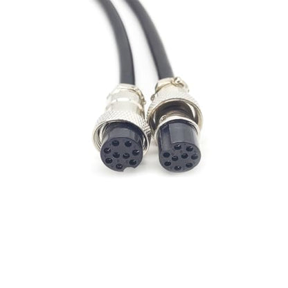 3.28 ft GX20 9 Pin Double Female Cable, GX20 9Pins Female to Female Head Aviation Cordset Electrical Connector Panel Mount Circular Metal Adapter Cordset for Ships 5A 200V 20AWG (1meter) - size: GX20 9Pin