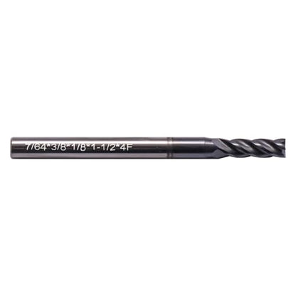 BestParts 5Pcs 7/64" 4 Flute Solid Carbide Square End Mill, AlTiN Coated - size: 7/64 in