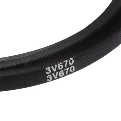 uxcell 3V670 Rubber V Belt 67" Length x 0.38" Width x 0.31" Thick, Industrial Power Transmission Belt - size: 67" Length