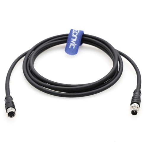 M8 8 Pin A Code Male to Female Aviation Sensor Cable Waterproof Shielded Electrical Cable for Industrial Automation Control Fieldbus Network - color: 8pin Male to Female, size: 1m