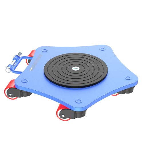 Machine Skates Heavy Duty 8800lbs Capacity with with 5X 360° Swivel Rollers for Industrial Machinery Mover