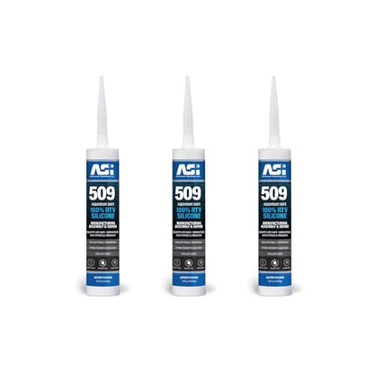 Black Aquarium Silicone Sealant - 10.2 Fluid oz Cartridge-3pack