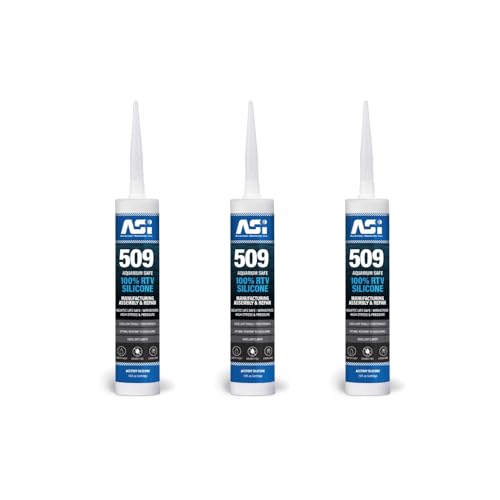 Black Aquarium Silicone Sealant - 10.2 Fluid oz Cartridge-3pack