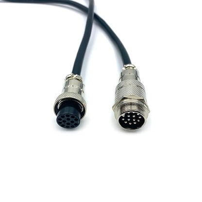 3.28 ft GX20 14 Pin Male to Female Cable, GX20 14Pins Female to Male Head Aviation Cordset Electrical Connector Panel Mount Circular Metal Adapter Cordset for Ships 5A 200V 22AWG (1meter) - size: GX20 14Pin