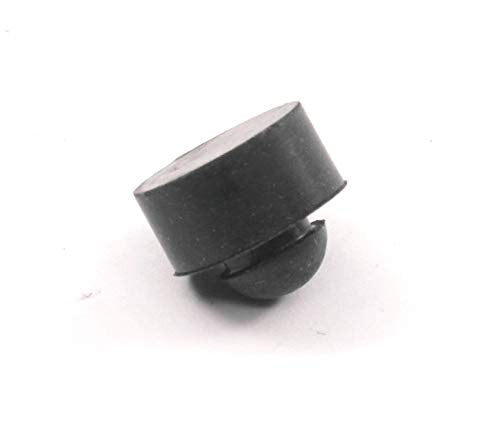 Push-In Rubber Bumper Tight-Grip Stem - Fits 1/4" Hole - Bumper is 1/2" Diameter 1/4" Height For Use in 1/16" Panel Thickness (4)