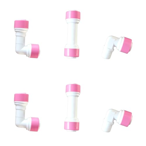 Malida 1/4 inch Quick Connect Check Valve for RO purifiers Water Reverse Osmosis System,6pack. - style: Check Valve,6 PCS