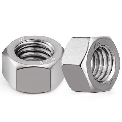 VGBUY 7pcs 3/4-10 Hex Nuts, 304 Stainless Steel 18-8 External Hex nut 3/4 10 inch, SAE Hex Machine Screw Nuts Hardware Nuts (VG01301) - size: 3/4"-10(7pcs)