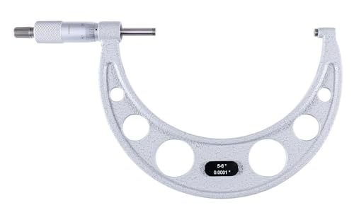 Accusize Industrial Tools 5-6'' by 0.0001'' Ultra-Precision Outside Micrometer, Eg00-0006 - size: 5-6"