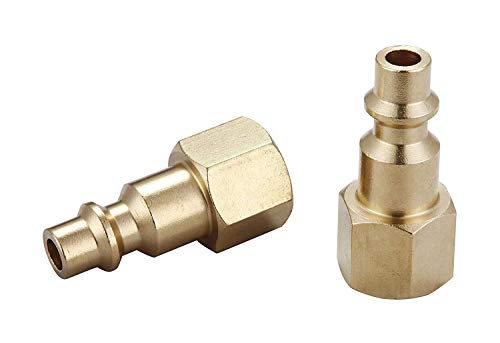 Air Hose Fittings & Coupler Female Plug, 1/4-Inch NPT - size: 1/4 inch NPT Female Plug, 2 Piece