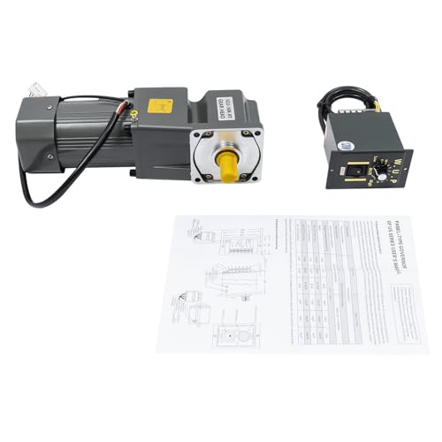 AC High Torque Motor,110V 120W Electric Gear Motor with Variable Speed Adjustable Controller,90°Right Angle Output 45RPM 20NM