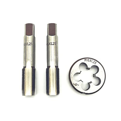 AtticZone M16 x 1.25 Metric Hand Thread Tap and Die Set, Right Hand - size: M16x1.25