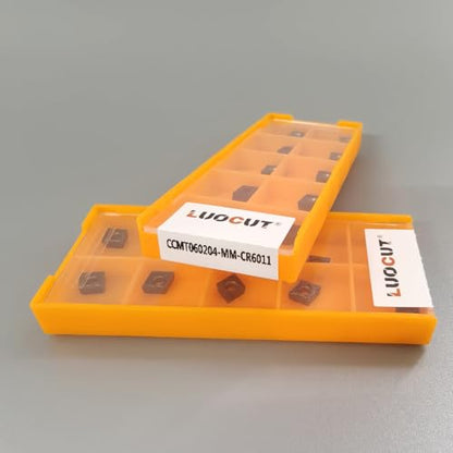 20PCS CCMT21.51 CCMT060204 Lathe Turning Inserts for Stainless Steel-CR6011 - size: 1-20P-CCMT060204-MM-CR6011