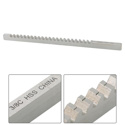 3/8" C Type HSS Keyway Broach 3/8 X 11-3/4" Standard Push Broach with Precision Shims for CNC Lathe Milling Machine Metalworking