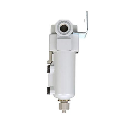 PneumaticPlus SAFM300-N03B-MEP Coalescing Filter 3/8" NPT, 0.1 Micron - size: 3/8" NPT, style: Metal Bowl - Manual Drain