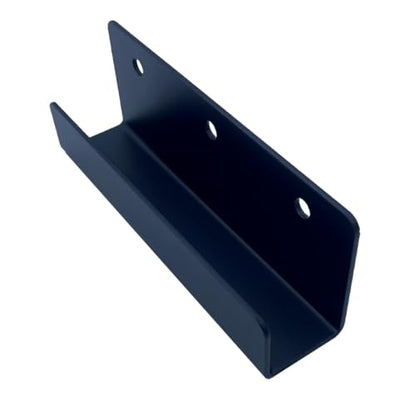 4 PCS Black Steel Wall Tile Bracket, Ladder Hanger for Wall Mount, U Bracket, Billboard Hook, Thickness 2 mm, Slot Width 25mm - size: Slot width 25mm