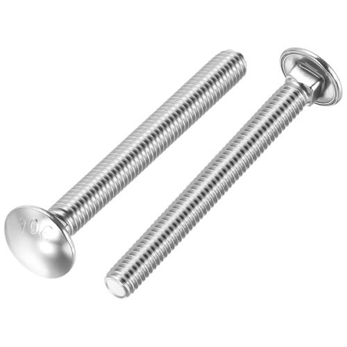 25Pcs 5/16"-18x4 Carriage Bolt 304SS, Silver - color: Silver, size: 5/16"-18x4"