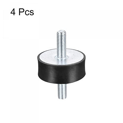 uxcell Rubber Mounts 4pcs M10x28mm Male Vibration Isolator Shock Absorber D50mmxH20mm - size: M8x28x50x20mm