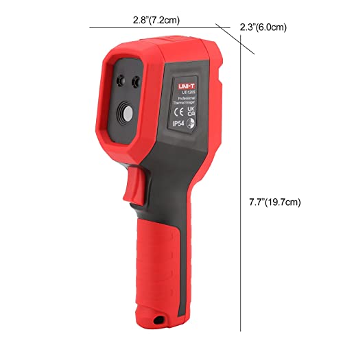 UNI-T UTi120S Infrared Thermal Camera 120x90 IR Resolution Handheld Thermal Imaging Camera 10800 Pixels,Thermal Imager,2 Meter Drop Durability IP54 Rechargeable 16GB MicroSD - size: UTi120S