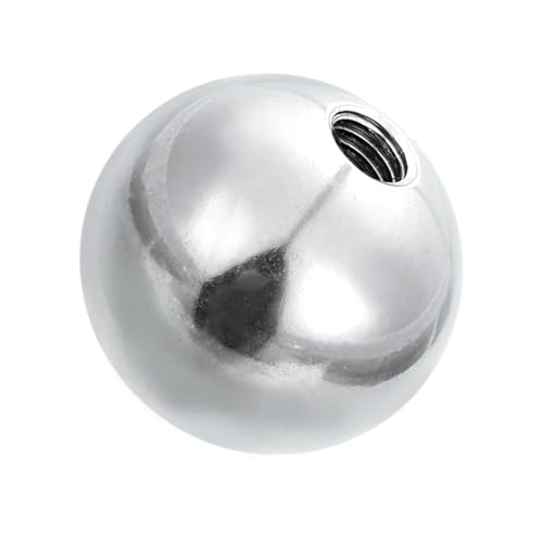 PATIKIL M5 x 20mm Ball Nuts Knob, 304 Stainless Steel Round Solid Silver Light Fixture Decorative Screw Cap Cover Machinery Hardware - size: M5x20mm
