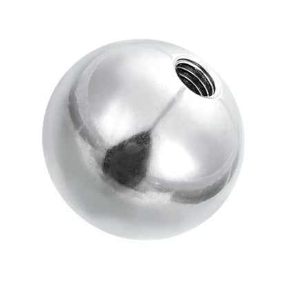 PATIKIL M5 x 20mm Ball Nuts Knob, 304 Stainless Steel Round Solid Silver Light Fixture Decorative Screw Cap Cover Machinery Hardware - size: M5x20mm