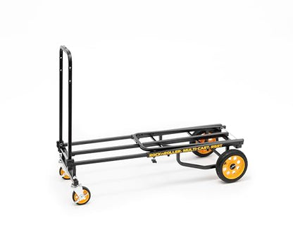 Rock-N-Roller R6RT (Mini) 8-in-1 Folding Multi-Cart/Hand Truck/Dolly/Platform Cart/29" to 42.5" Telescoping Frame/500 lbs. Load Capacity, Black - style: R6RT