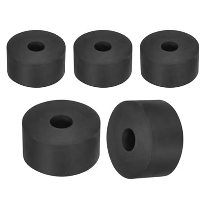 uxcell 45Pcs Rubber Spacers, 12mm OD, 3mm ID, 8mm Thick Black Round Anti Vibration Rubber Pads Isolation Bushings Washer for Home Cars Boat(0.47" OD x 0.12" ID x 0.31" Thick) - size: 40mm OD x 12mm ID x 20mm Thick