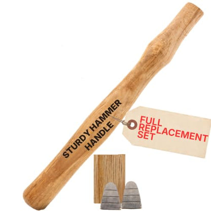 1 Sledge Hammer Handle Replacement for 2–4 lb Made of American Hickory Wood - style: 1 pack