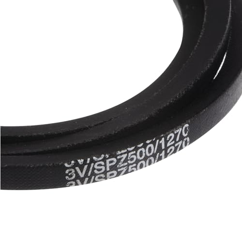 uxcell 3V500 Rubber V Belt 50" Length x 0.38" Width x 0.31" Thick, Industrial Power Transmission Belt - size: 50" Length